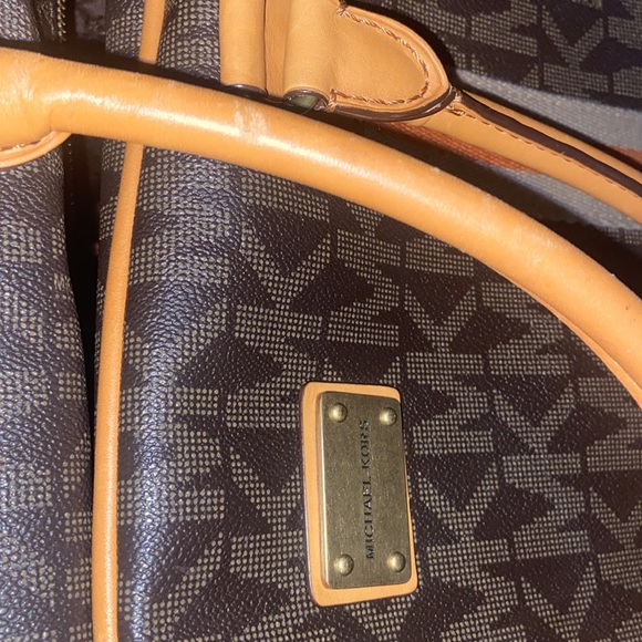 Michael Kors Weekender Bag  /a few scuffs at corner; minor residue at interior. - Picture 8 of 8
